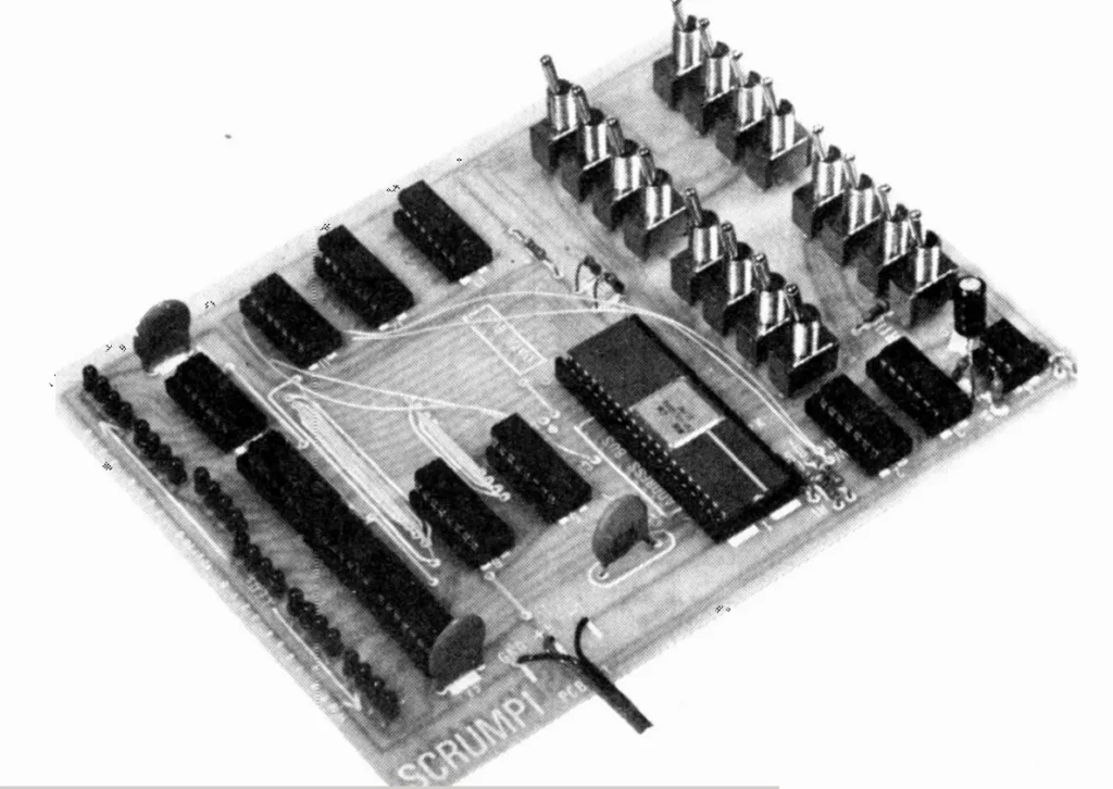 The 1976 SCRUMPI 1 board Black and White